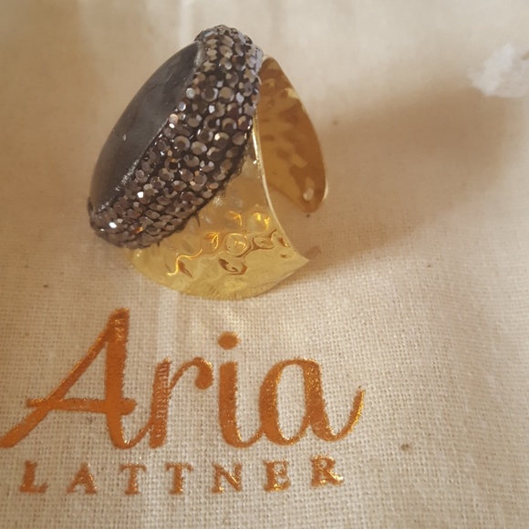 Aria Lattner Intuition Stone Labradorite Ring BNIB - Picture 4 of 4